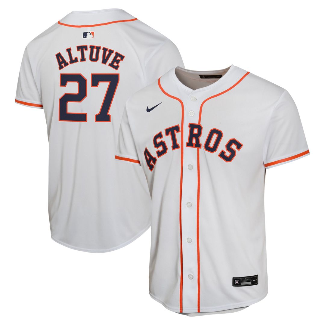 Houston Astros Jose Altuve Nike Youth Home Game Player Jersey - White