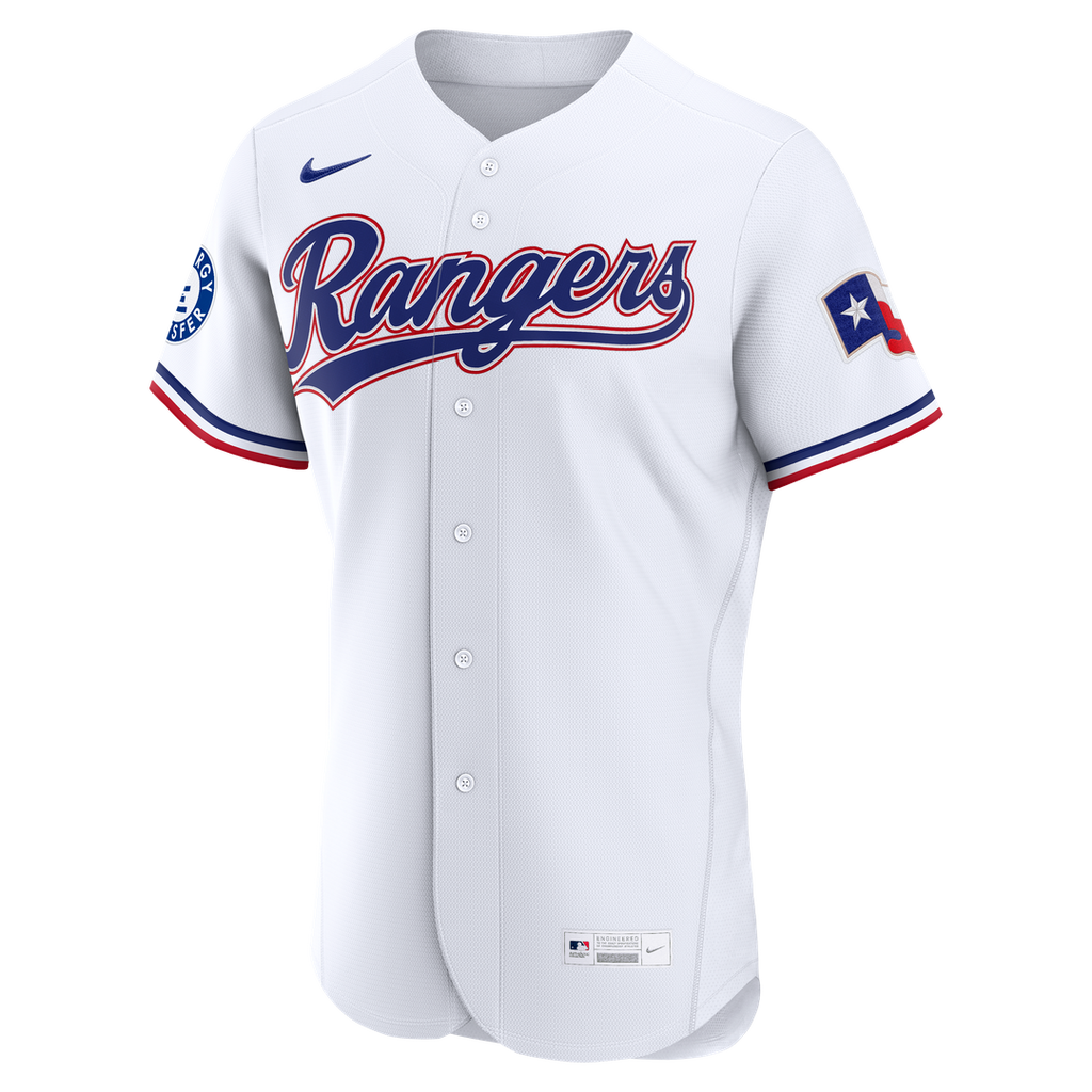 Texas Rangers Corey Seager Nike Home Authentic Sponsor Patch Jersey - White