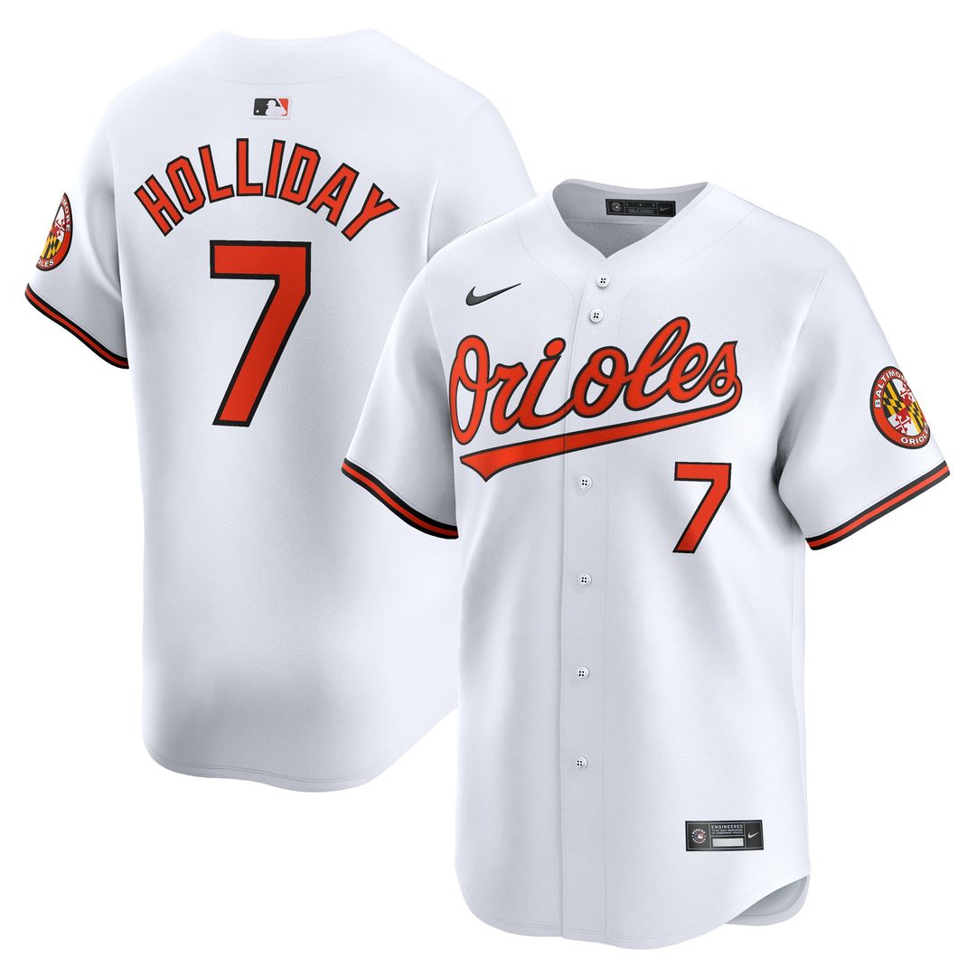 Baltimore Orioles Jackson Holliday Nike Home Limited Player Jersey - White
