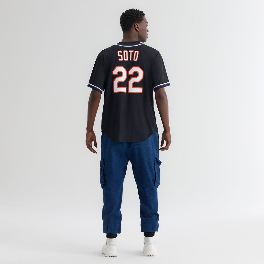 New York Mets Juan Soto Nike Fashion Replica Black Out Jersey