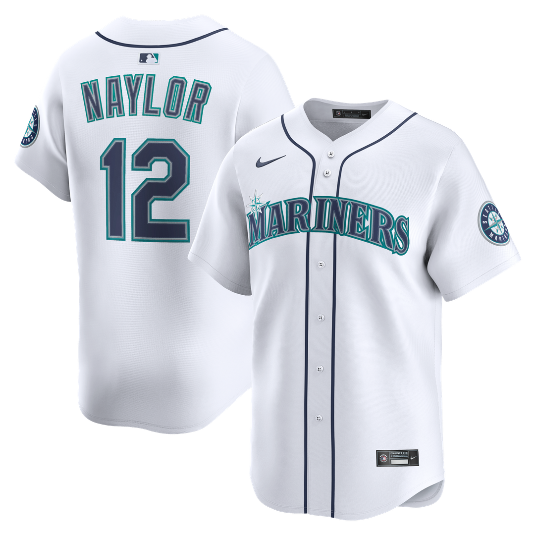 Seattle Mariners Josh Naylor Nike Home Limited Jersey - White