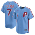 Philadelphia Phillies Trea Turner Nike Alternate Limited Player Jersey - Light Blue