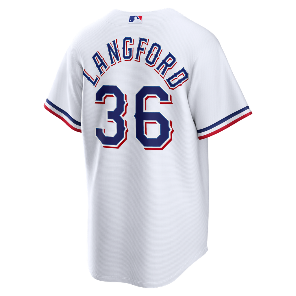 Texas Rangers Wyatt Langford Nike Home Replica Jersey - White