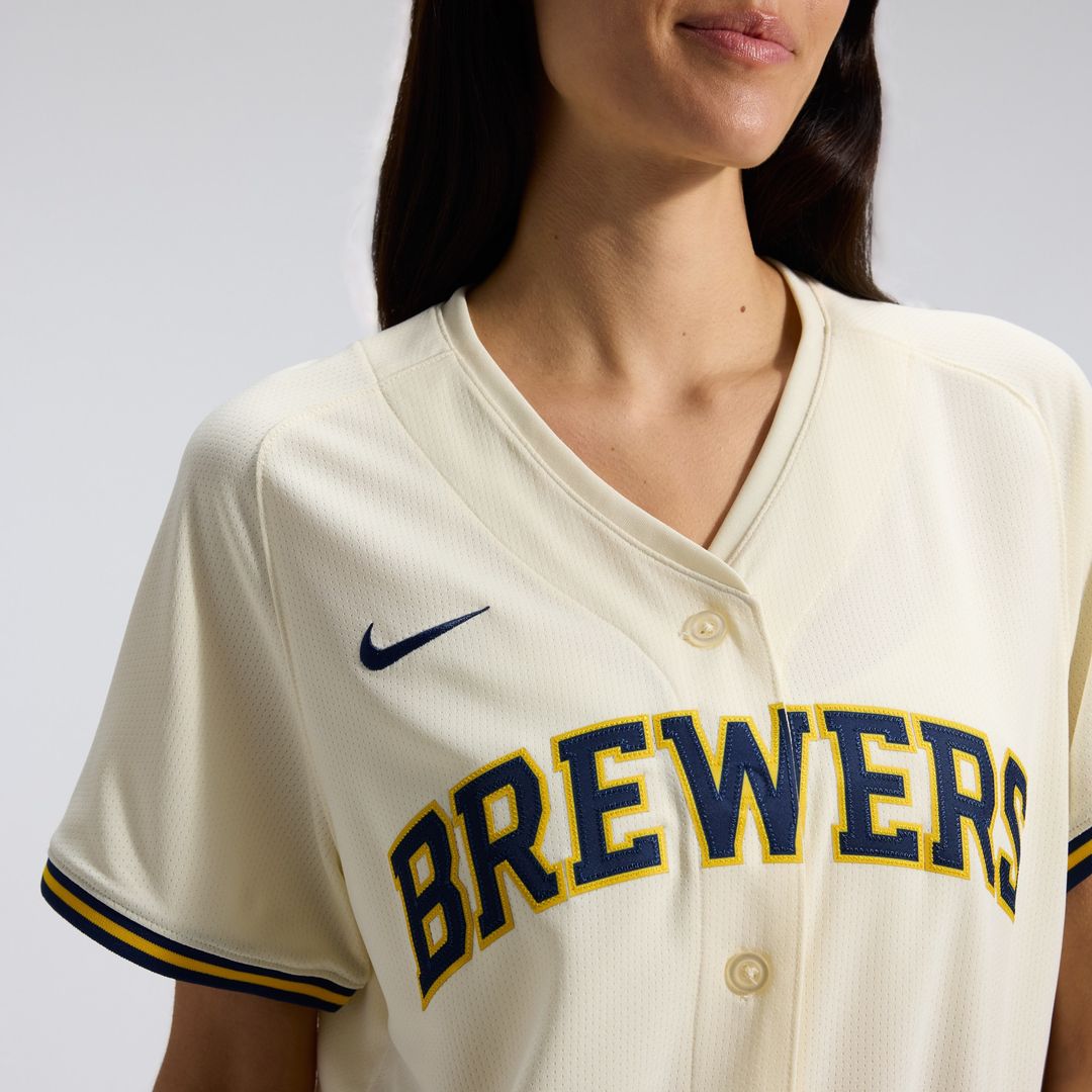 Milwaukee Brewers Nike Women's Home Limited Jersey - Cream