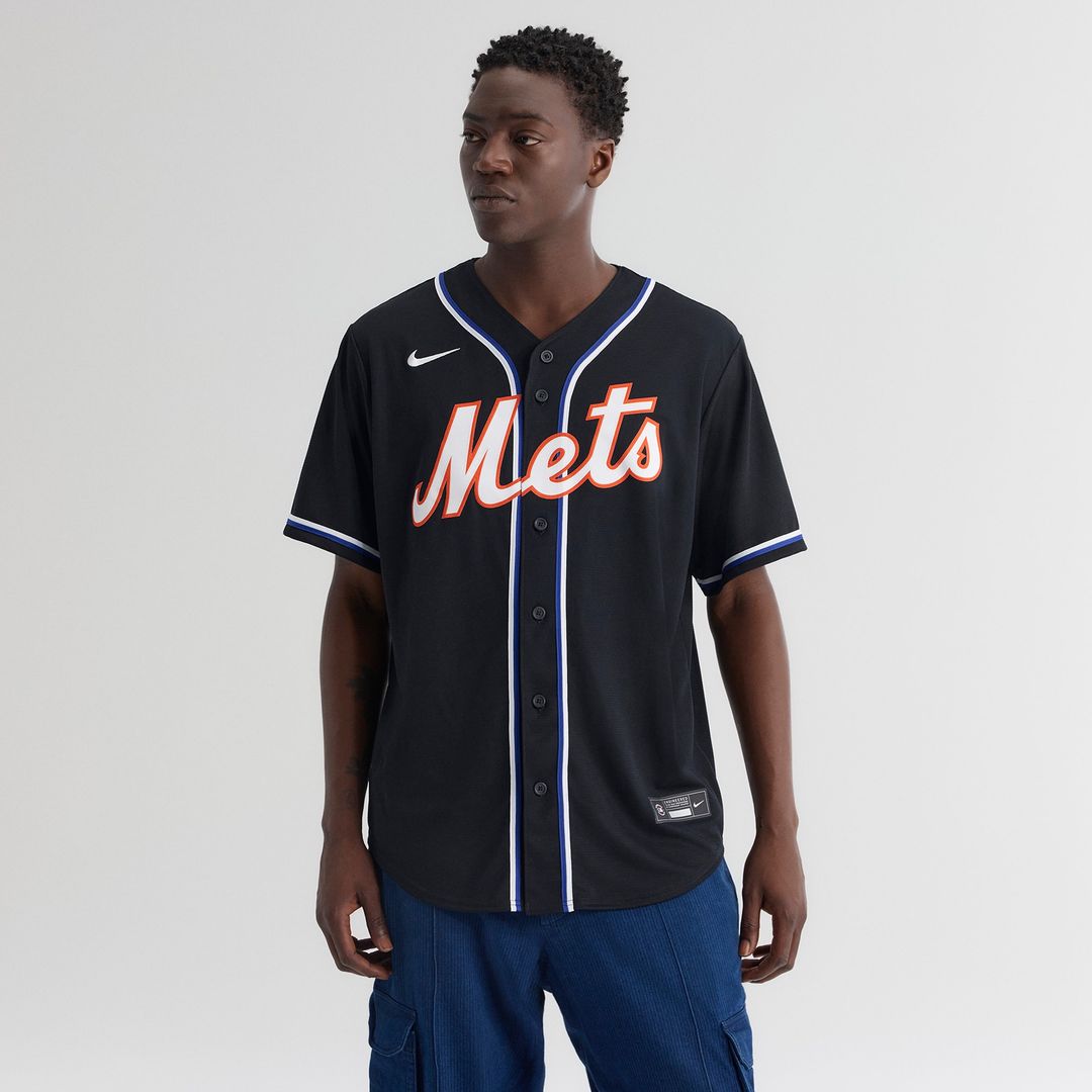 New York Mets Juan Soto Nike Fashion Replica Black Out Jersey
