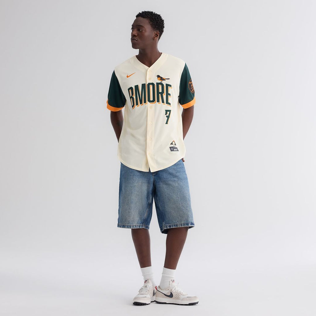 Baltimore Orioles Jackson Holliday Nike 2026 City Connect Stadium Jersey - Cream