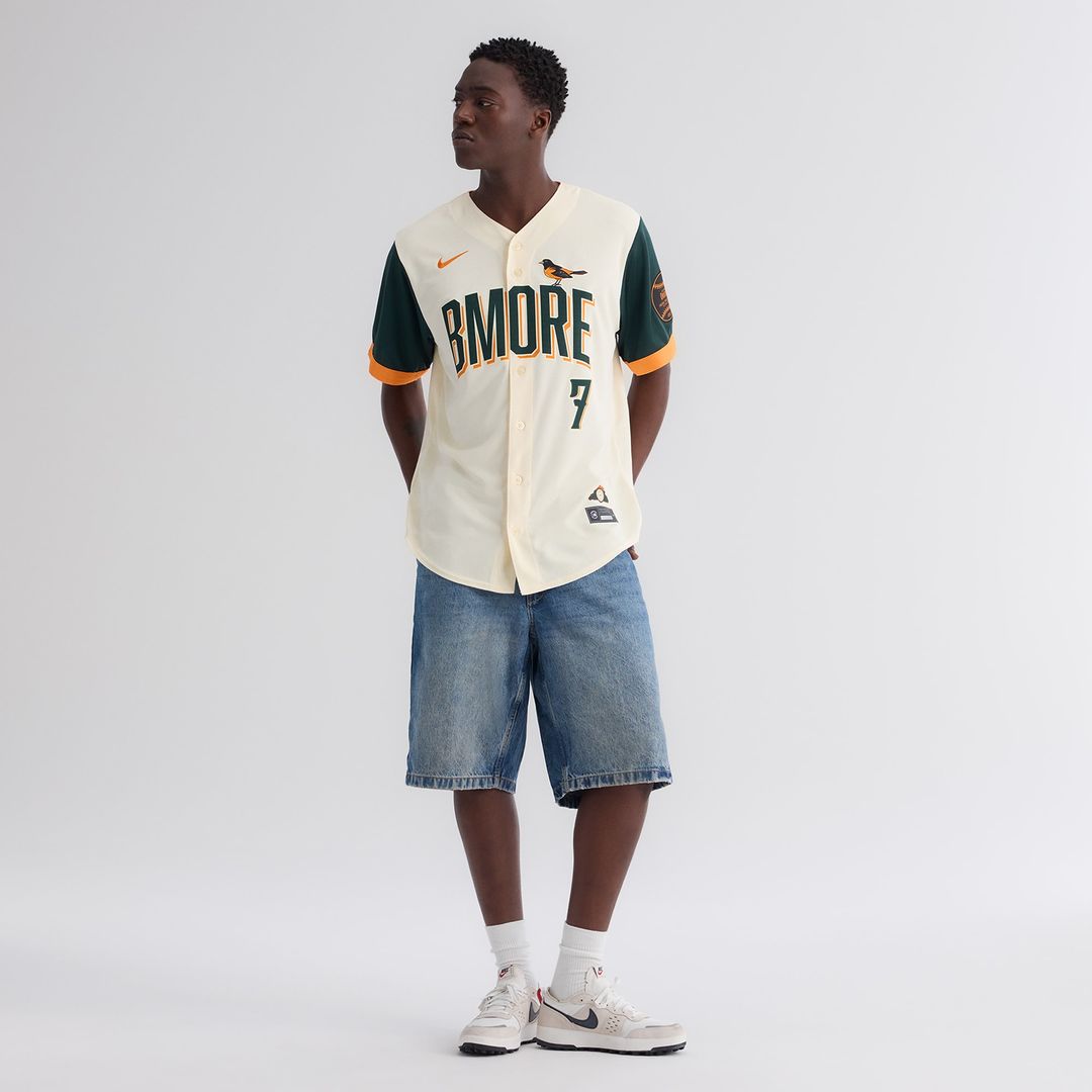 Baltimore Orioles Jackson Holliday Nike 2026 City Connect Stadium Jersey - Cream