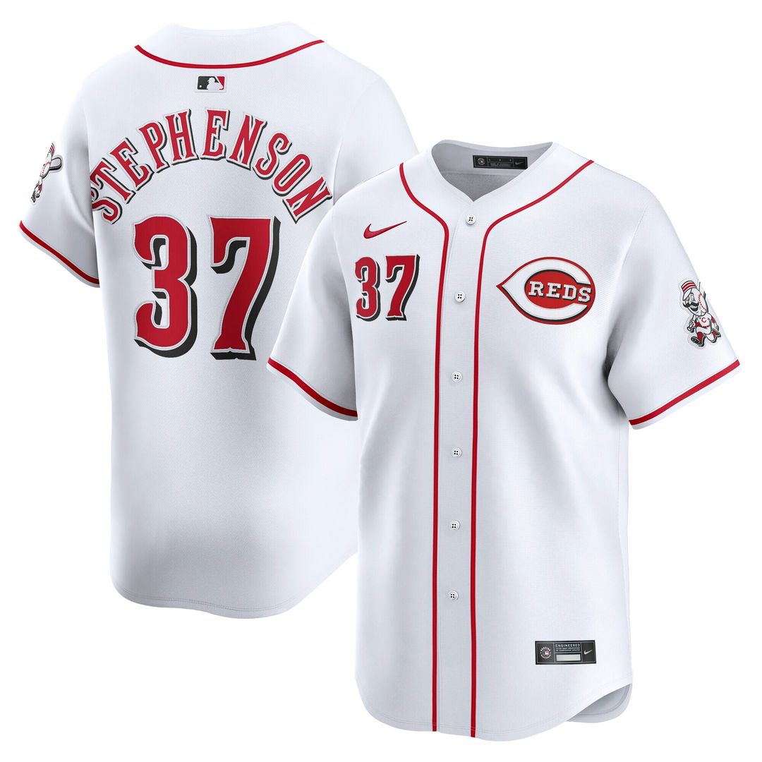 Cincinnati Reds Tyler Stephenson Nike Home Limited Player Jersey - White