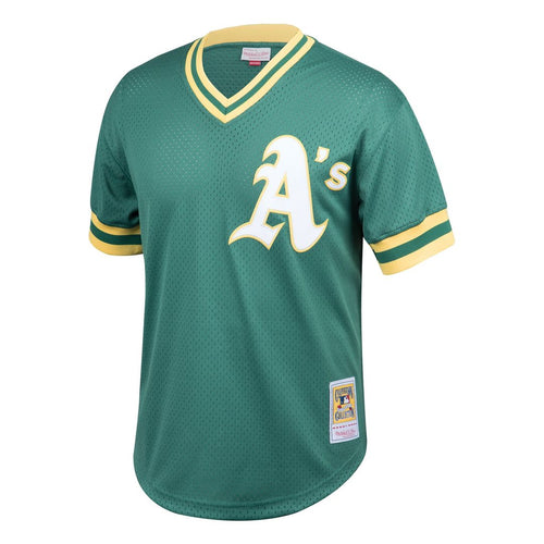 Athletics Rickey Henderson Mitchell & Ness Cooperstown Big & Tall Mesh Batting Practice Jersey - Green