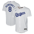 Los Angeles Dodgers Enrique Hernández Nike Youth Home Baseline Jersey - White