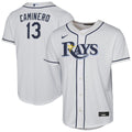 Tampa Bay Rays Junior Caminero Nike Youth Home Replica Player Jersey - White