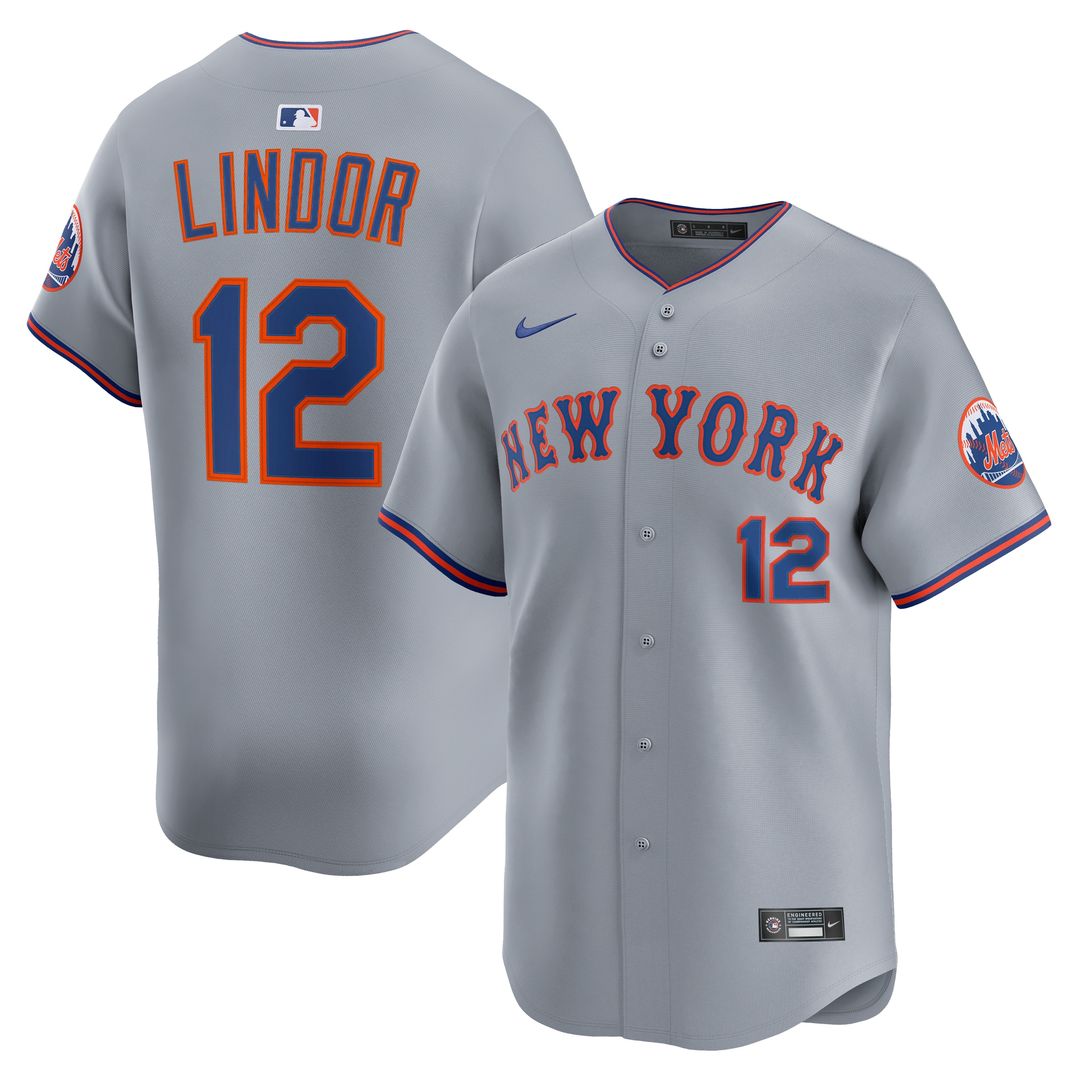 New York Mets Francisco Lindor Nike Home Limited Jersey - White