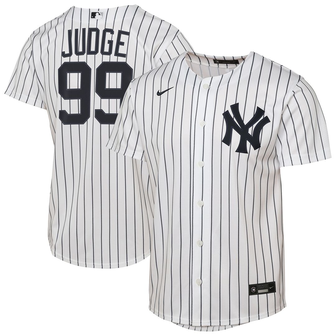 New York Yankees Aaron Judge Nike Youth Home Replica Player Jersey - White