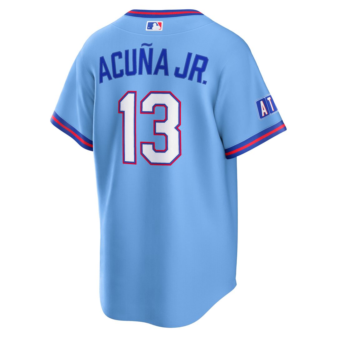 Atlanta Braves Ronald Acuña Jr. Nike 2026 City Connect Stadium Jersey - Powder Blue