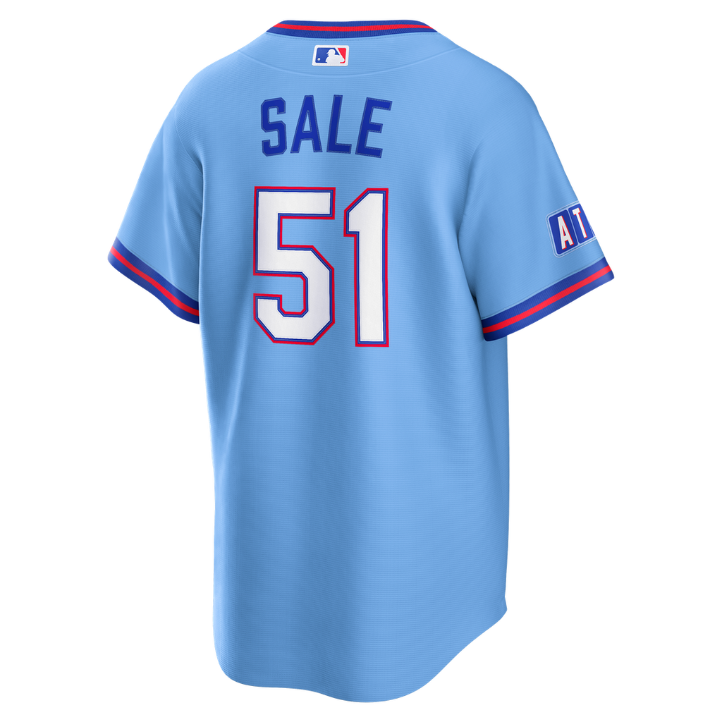Atlanta Braves Chris Sale Nike 2026 City Connect Stadium Jersey - Powder Blue