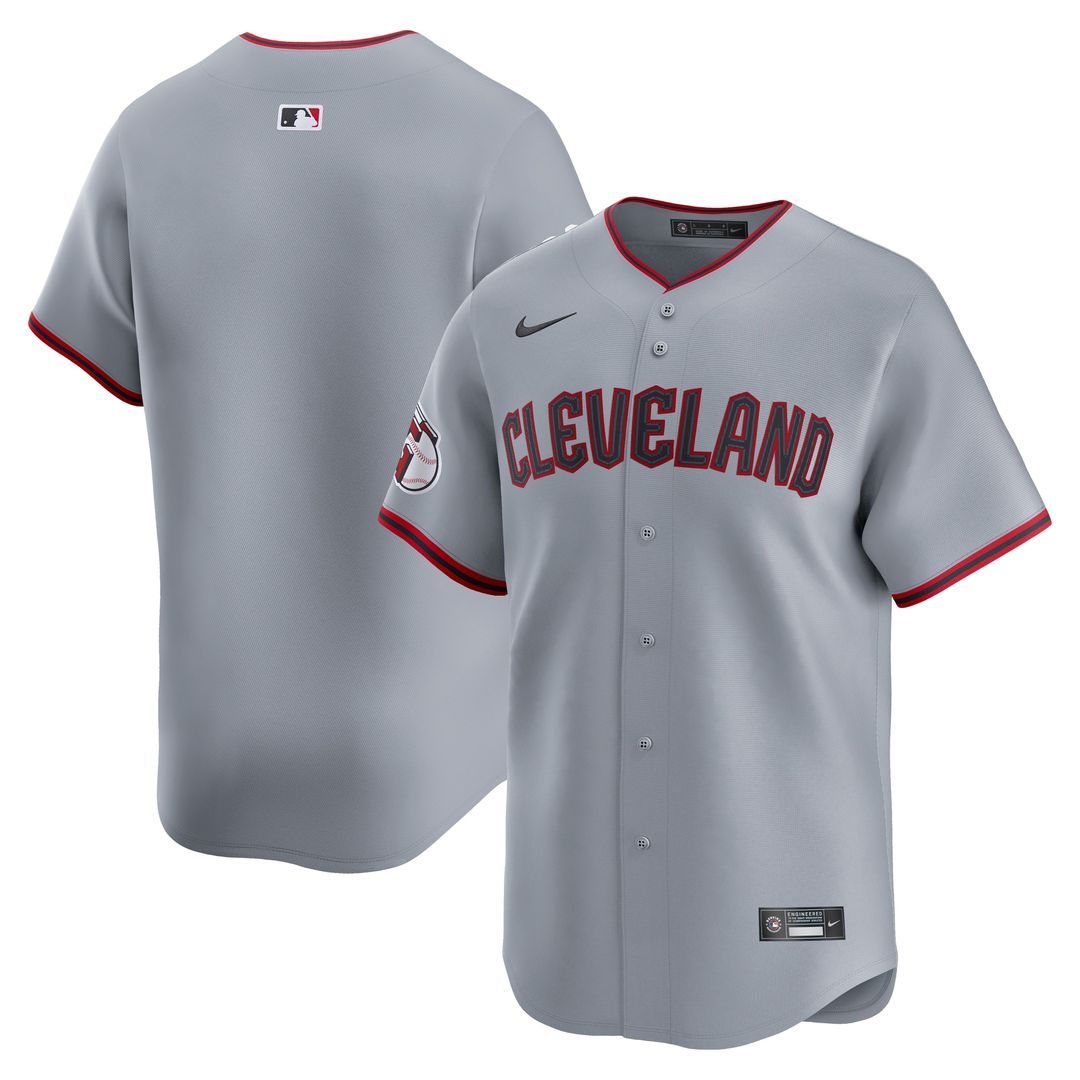 Cleveland Guardians Nike Road Limited Jersey - Gray