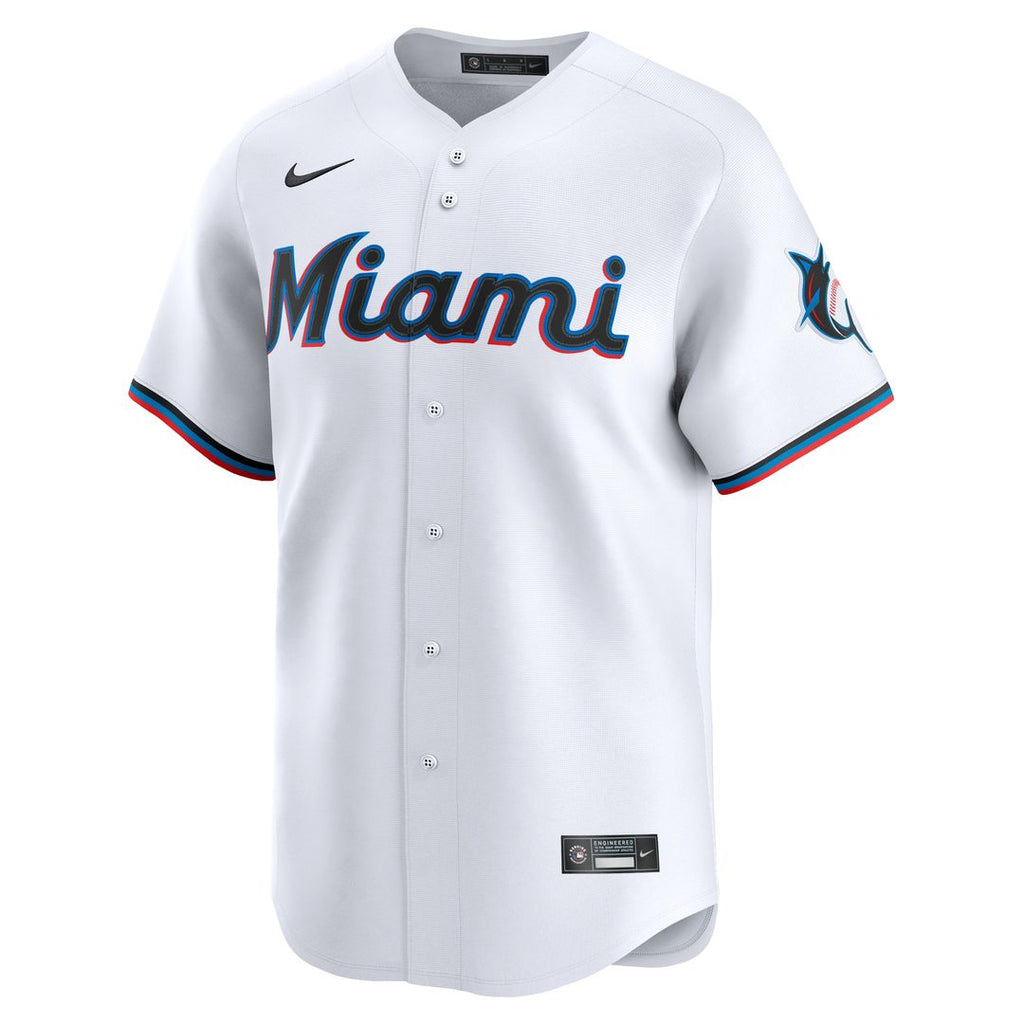 Miami Marlins Sandy Alcantara Nike Home Limited Player Jersey - White
