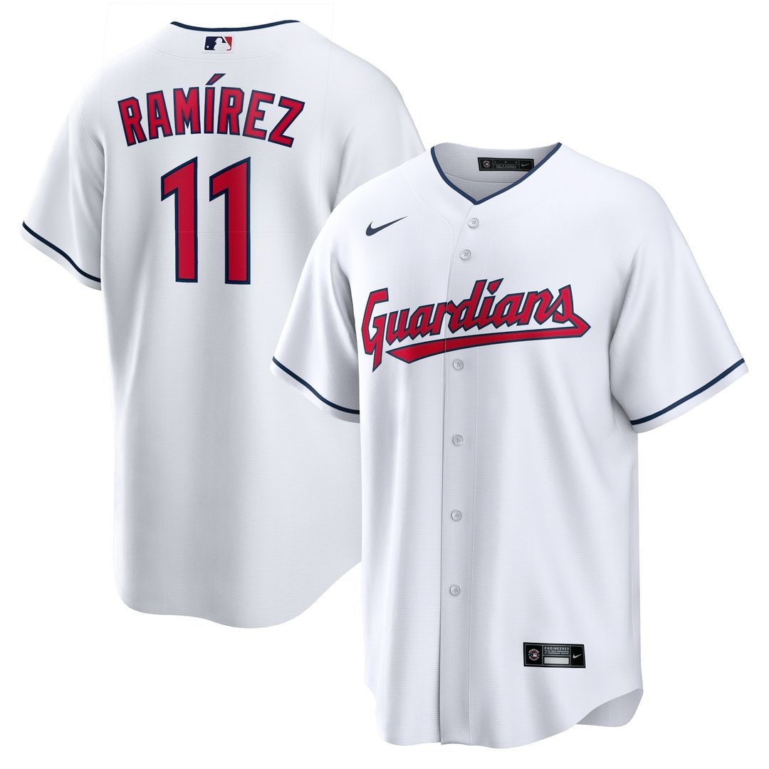 Cleveland Guardians José Ramírez Nike Replica Player Jersey - White