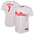 Philadelphia Phillies Trea Turner Nike Youth Home Replica Player Jersey - White