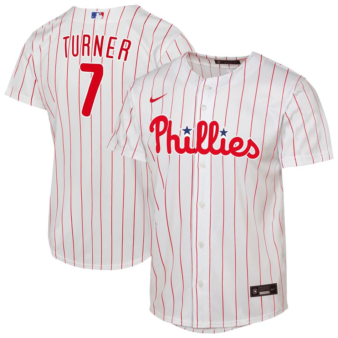 Philadelphia Phillies Trea Turner Nike Youth Home Replica Player Jersey - White
