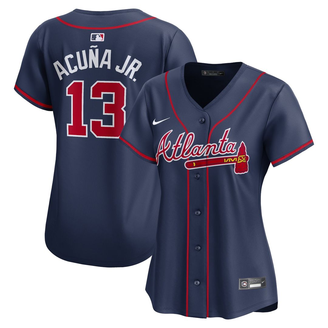 Atlanta Braves Ronald Acuña Jr. Nike Women's Alternate Limited Player Jersey – Navy