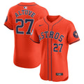 Houston Astros Jose Altuve Nike Alternate Elite Sponsor Patch Player Jersey - Orange