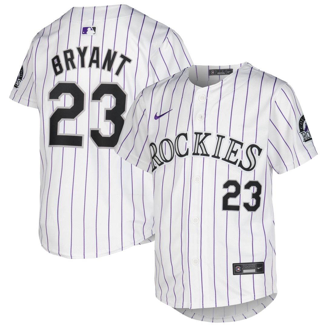Colorado Rockies Kris Bryant Nike Youth Alternate Limited Player Jersey - Purple