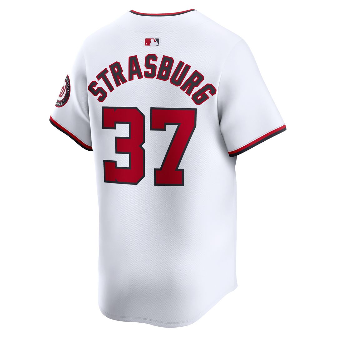 Washington Nationals Stephen Strasburg Nike Home Limited Player Jersey - White