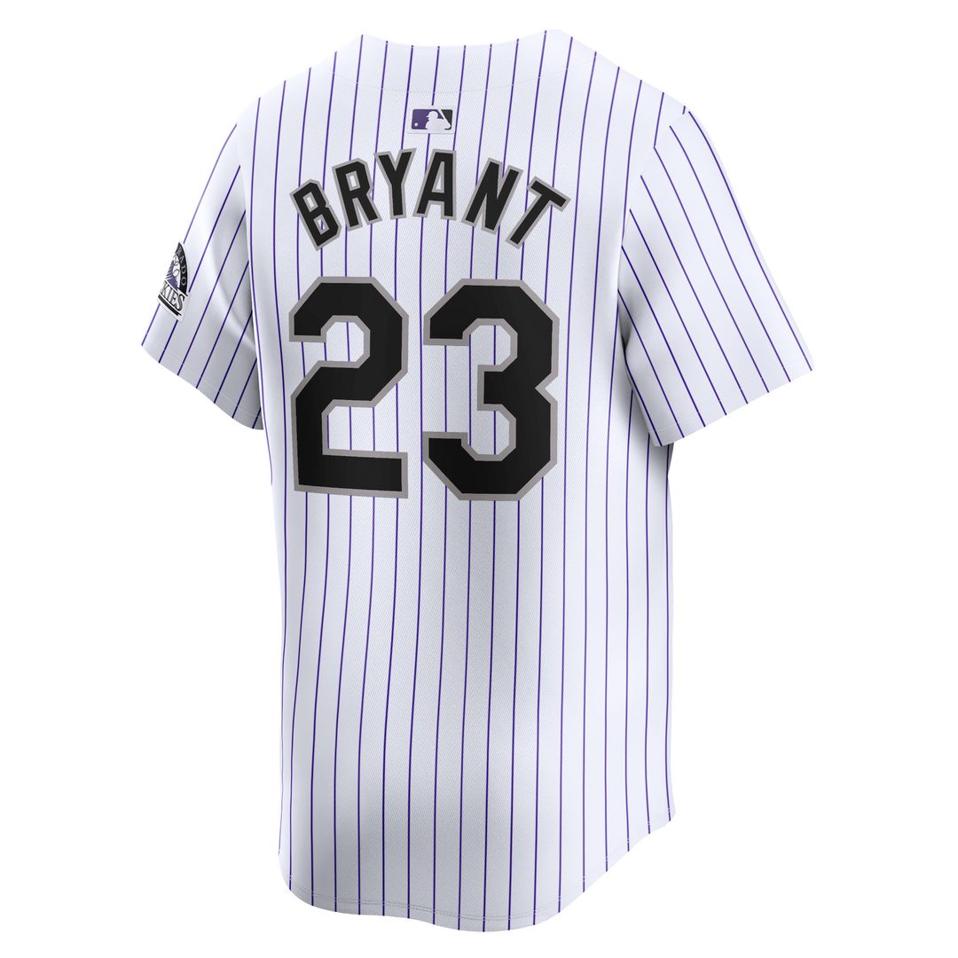 Colorado Rockies Kris Bryant Nike Home Limited Player Jersey - White