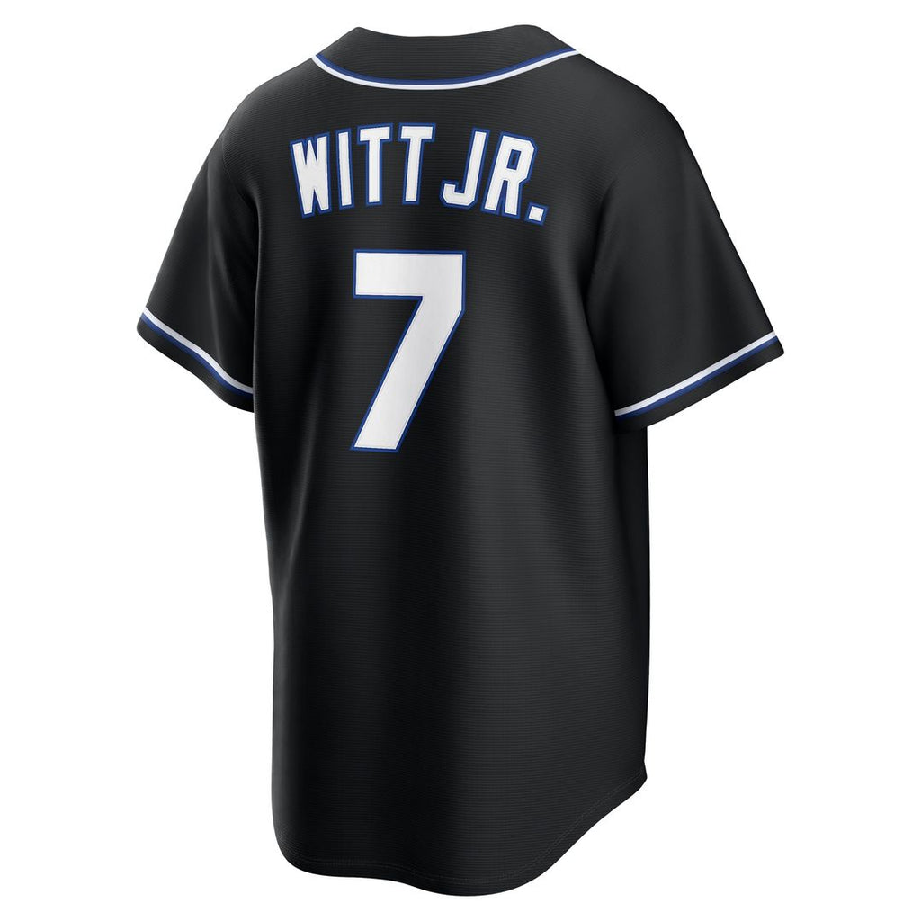 Kansas City Royals Bobby Witt Jr. Nike Fashion Replica Black Out Jersey