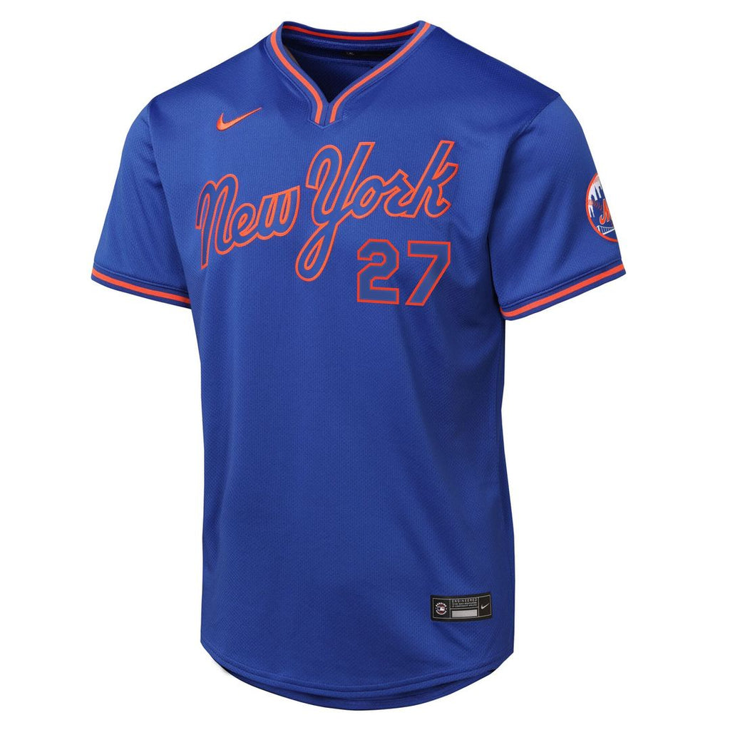 New York Mets Mark Vientos Nike Youth Alternate 2 Limited Jersey – Royal