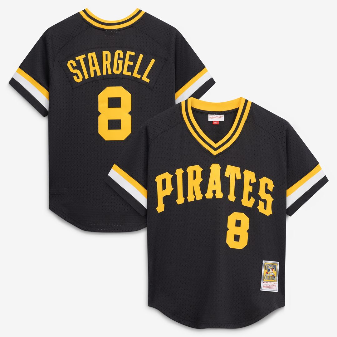 Pittsburgh Pirates Willie Stargell Mitchell & Ness Authentic Batting Practice Jersey - Black