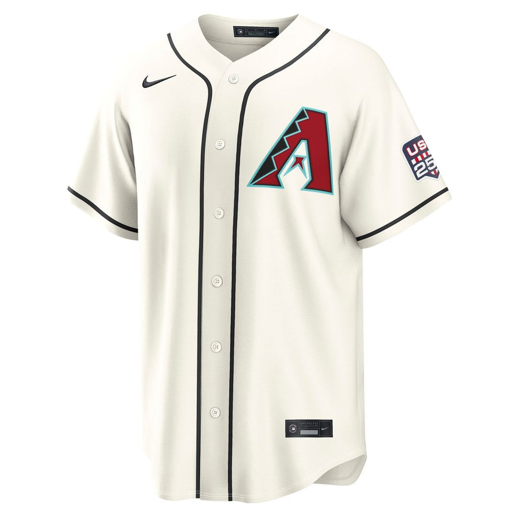 Arizona Diamondbacks Corbin Carroll Nike USA 250 Fourth of July Home Stadium Jersey - Cream