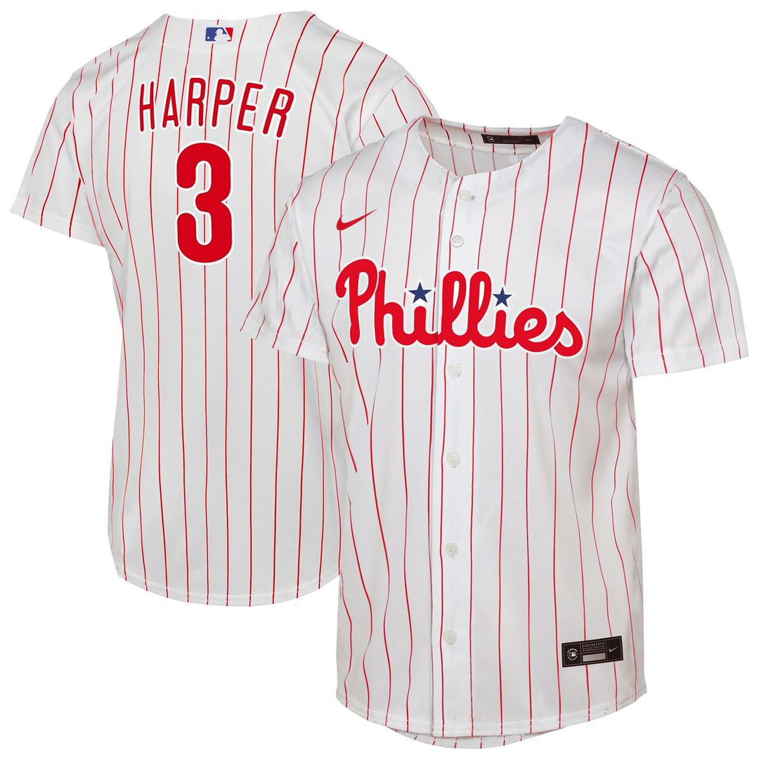 Philadelphia Phillies Bryce Harper Nike Youth Home Replica Player Jersey - White
