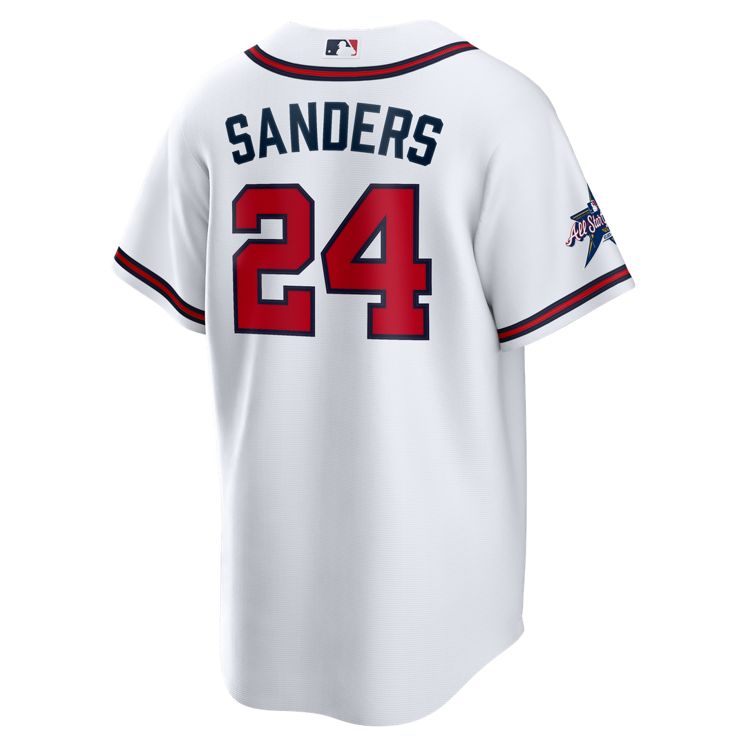 Atlanta Braves Deion Sanders Nike Home Retired Player Replica Jersey - White