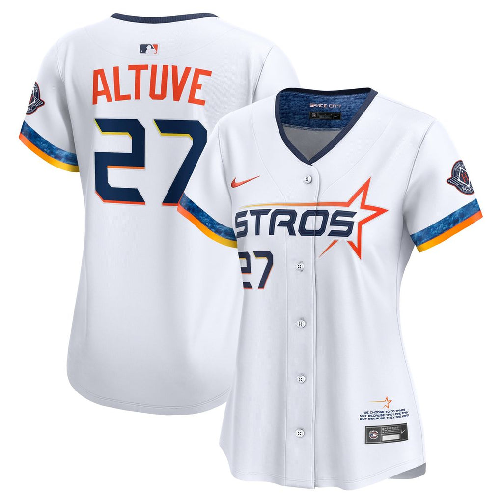 Houston Astros Jose Altuve Nike Women's 2025 City Connect Limited Jersey - White