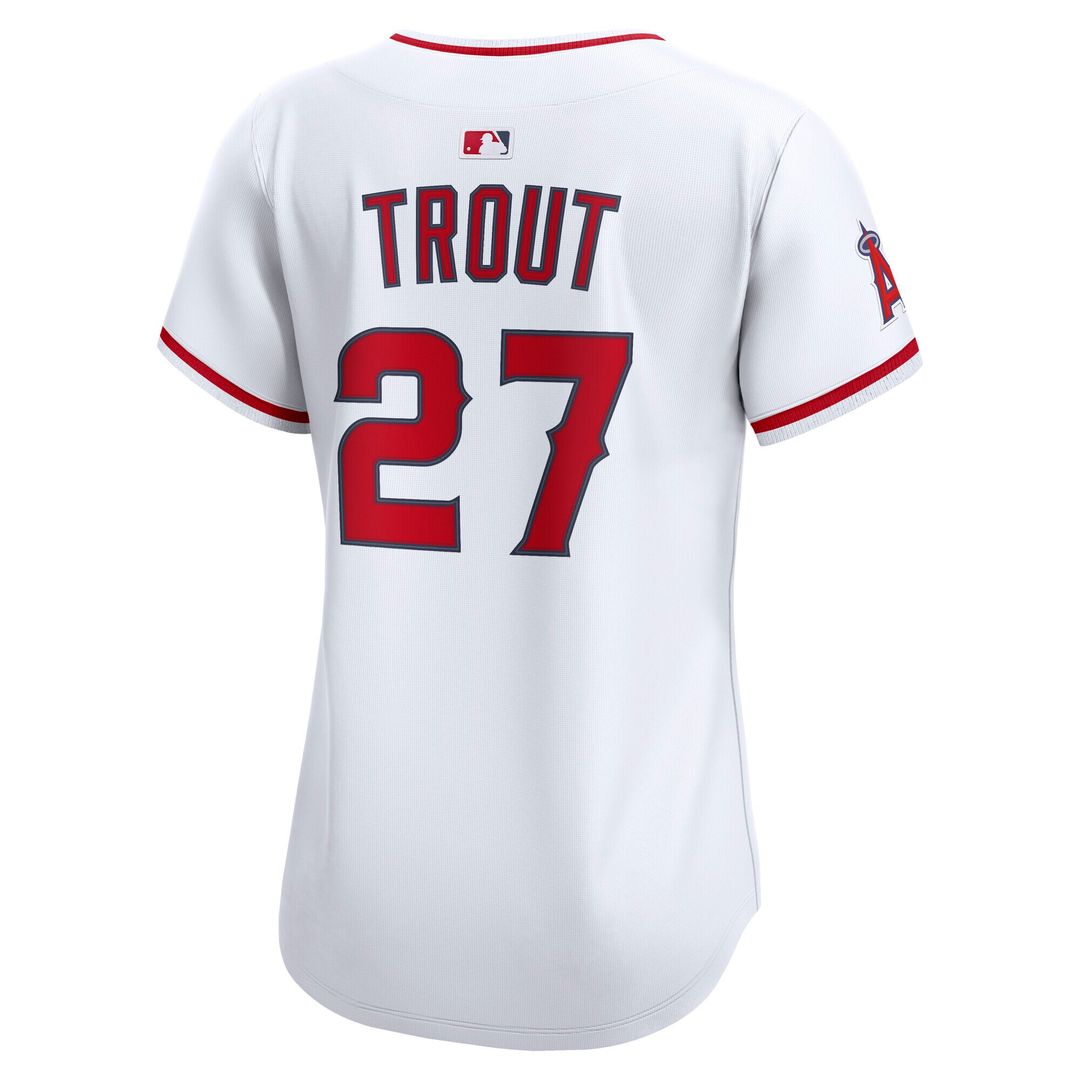 Los Angeles Angels Mike Trout Nike Women's Home Limited Player Jersey - White