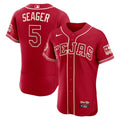 Texas Rangers Corey Seager Nike 2026 City Connect Authentic Sponsor Patch Jersey - Red