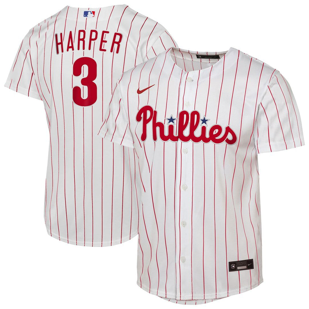 Philadelphia Phillies Bryce Harper Nike Youth Home Replica Player Jersey - White