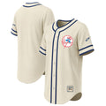 New York Yankees Stitches Throwback Fashion Jersey - Natural