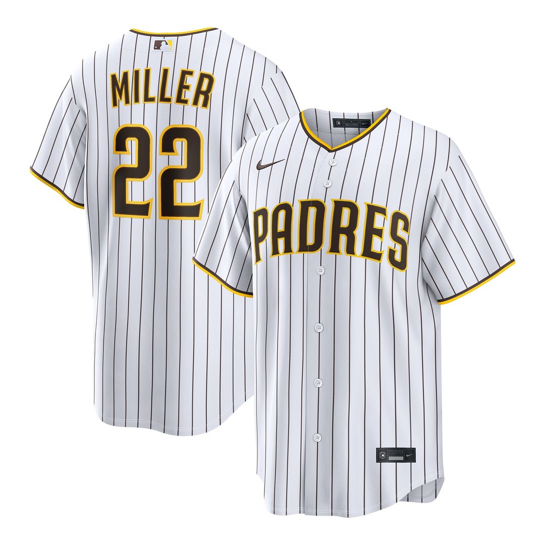 San Diego Padres Mason Miller Nike Home Replica Jersey - White