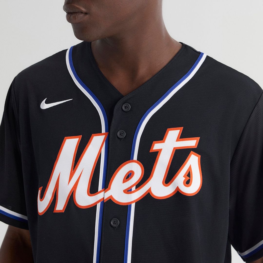 New York Mets Juan Soto Nike Fashion Replica Black Out Jersey