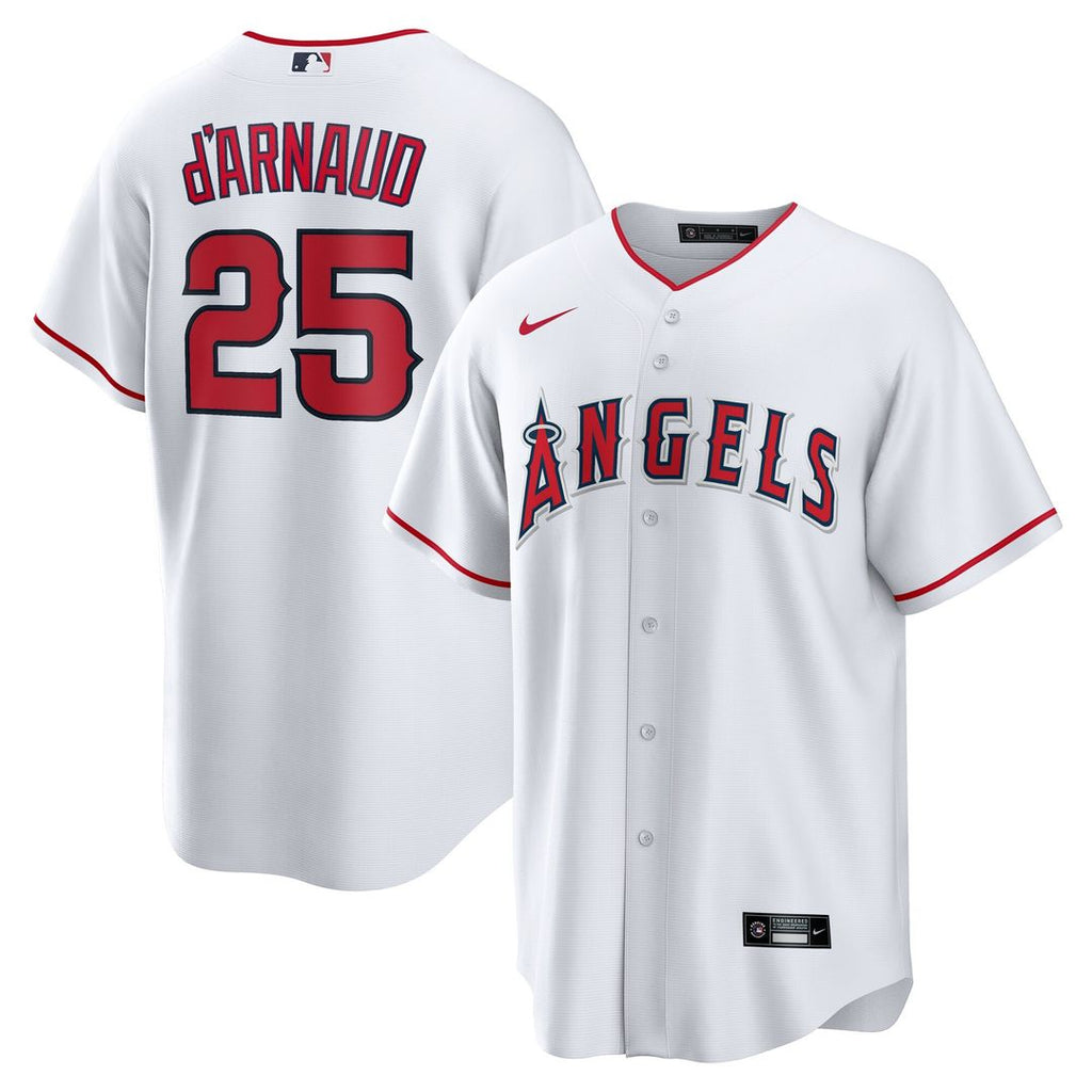 Los Angeles Angels Travis d'Arnaud Nike Home Replica Jersey - White