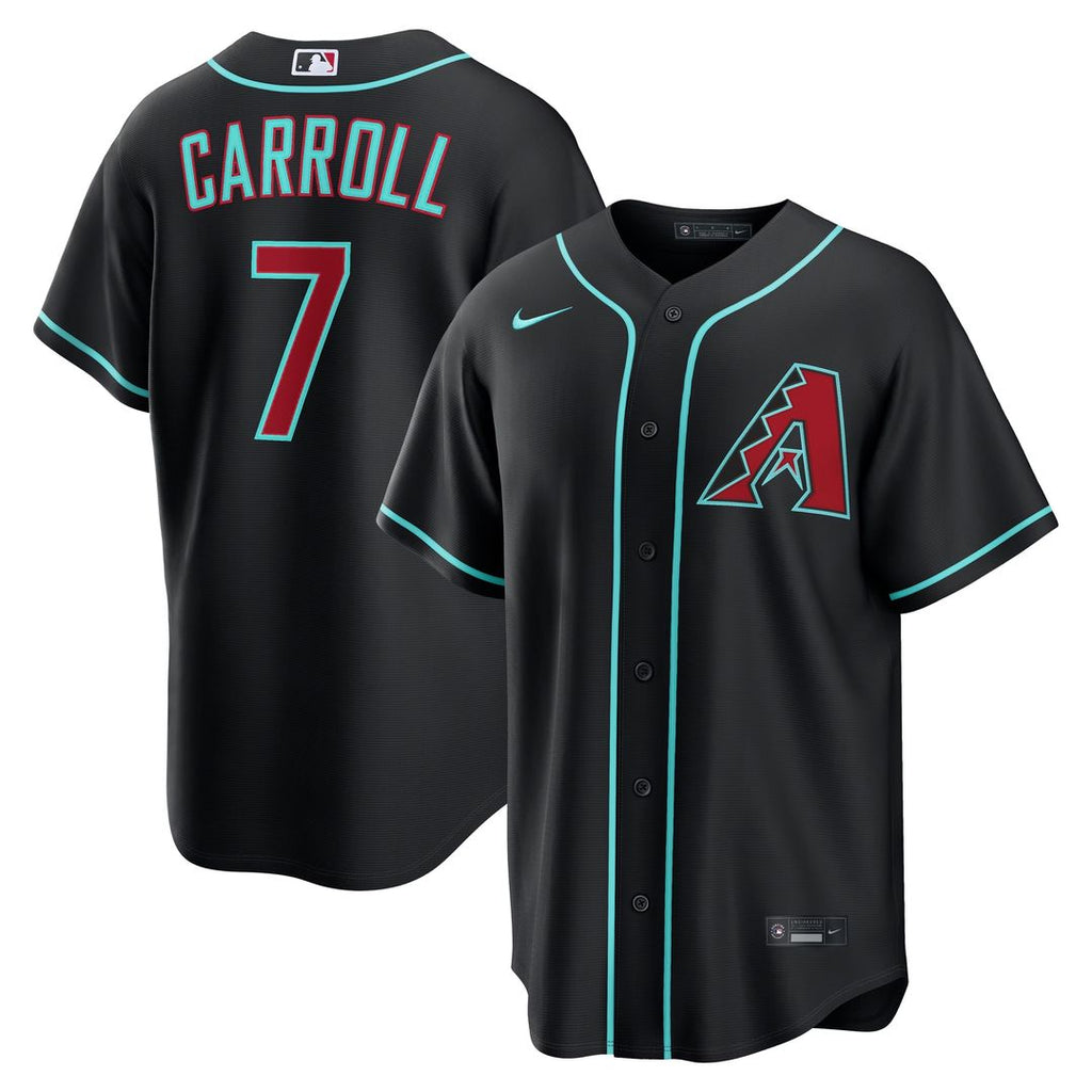 Arizona Diamondbacks Corbin Carroll Nike Alternate Replica Jersey - Black