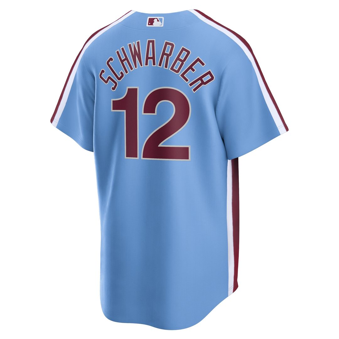 Philadelphia Phillies Kyle Schwarber Nike Alternate, 1st Replica Jersey - Light Blue
