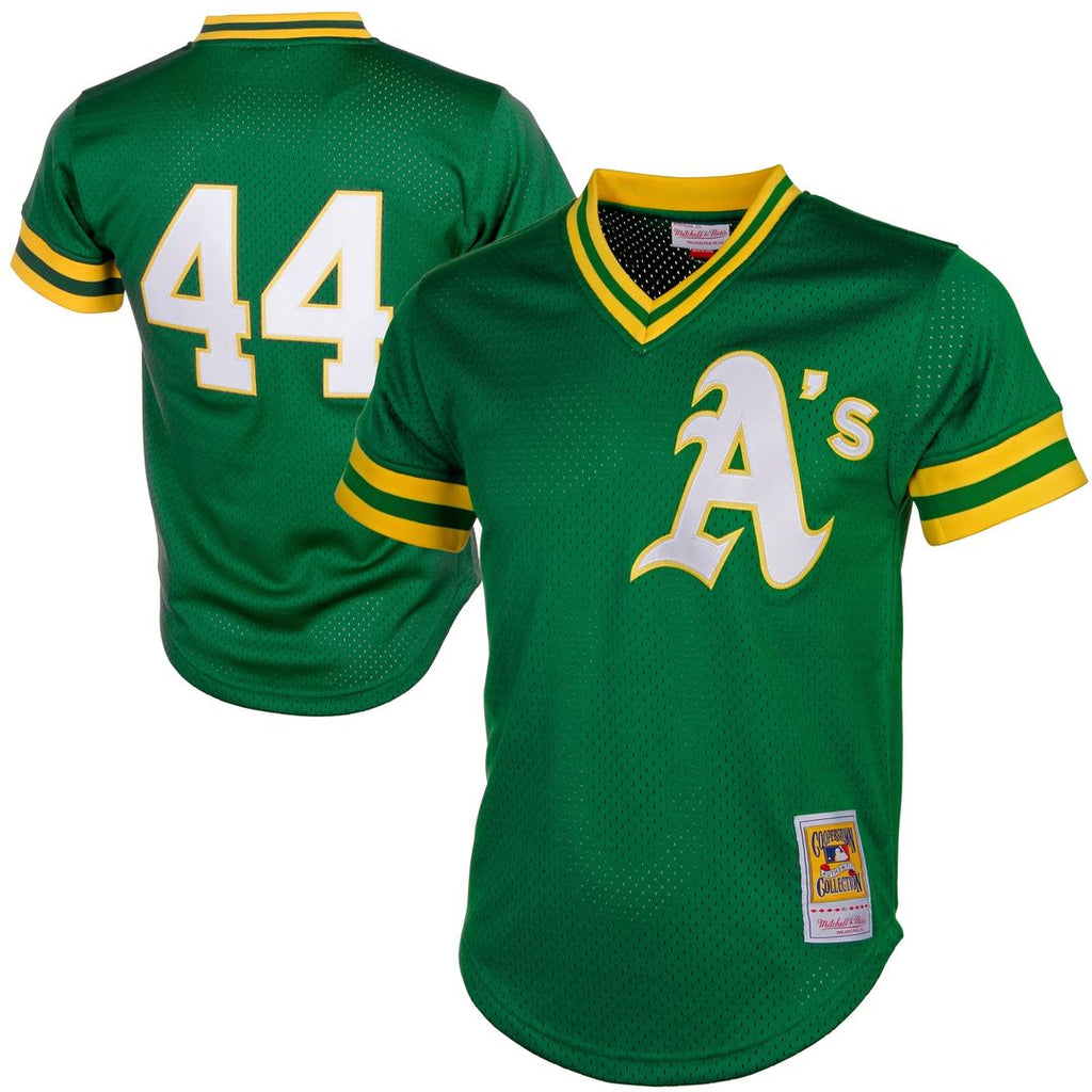 Athletics Reggie Jackson Mitchell & Ness Authentic Batting Practice Jersey - Green