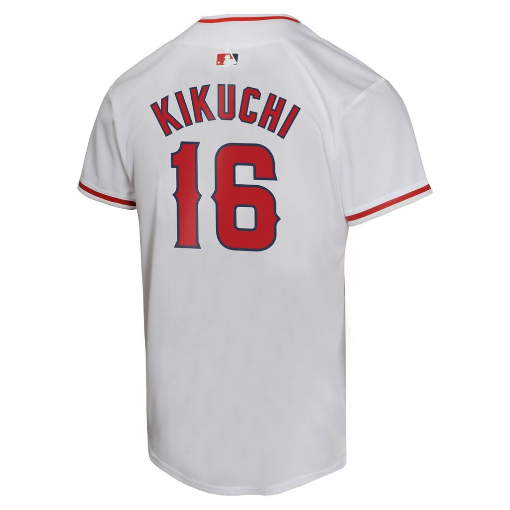 Los Angeles Angels Yusei Kikuchi Nike Youth Home Game Player Jersey - White
