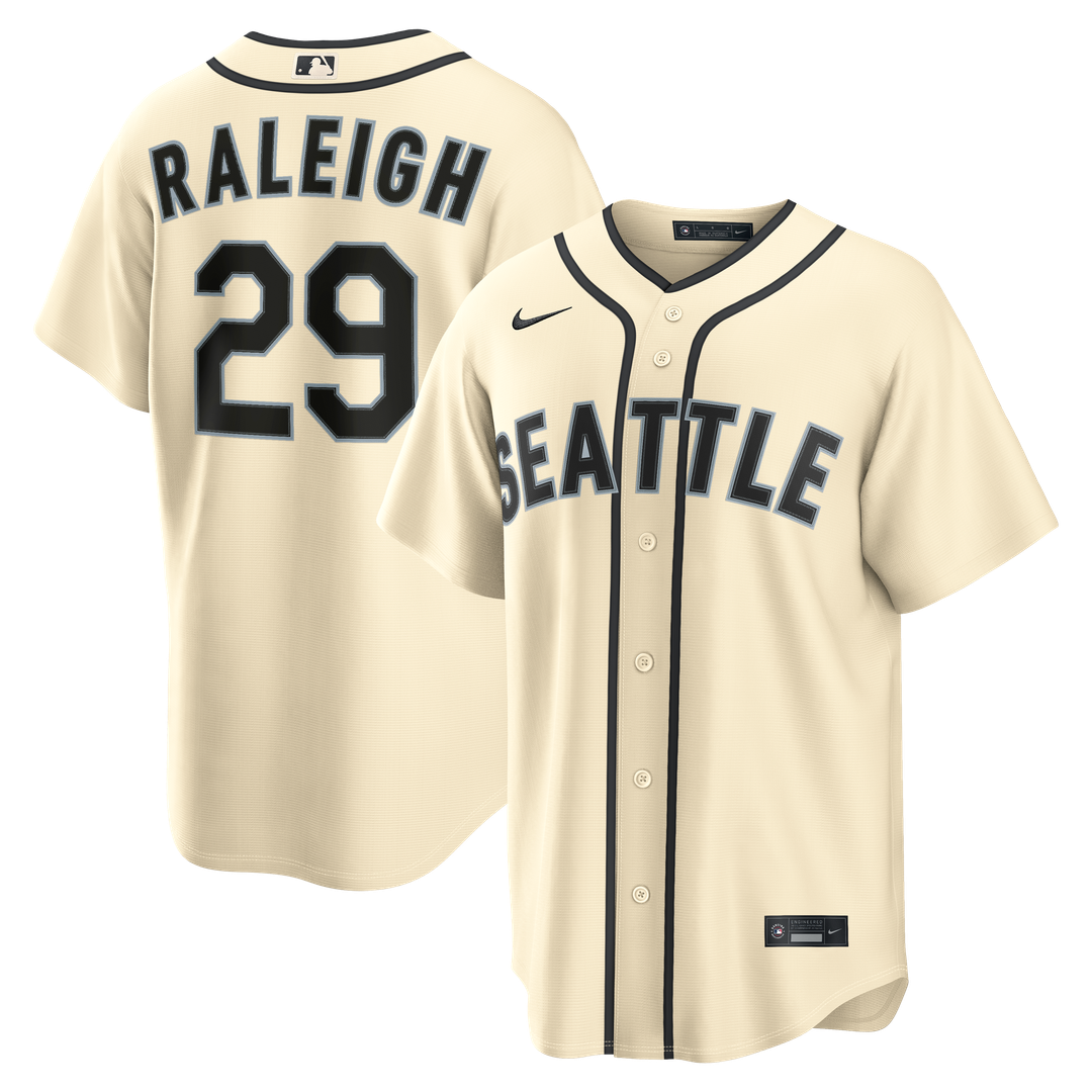 Seattle Mariners Cal Raleigh Nike Alternate Replica Jersey - Teal