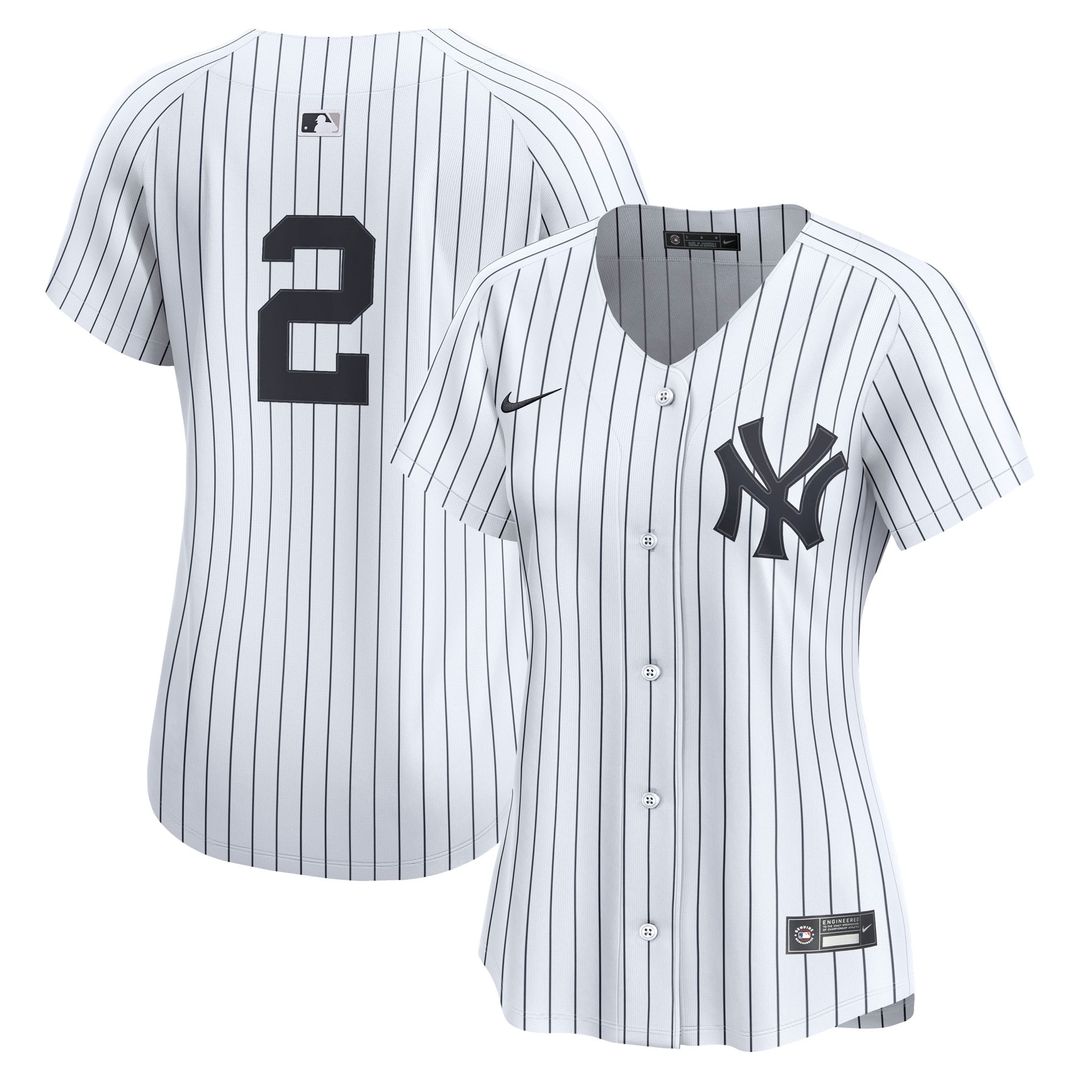 New York Yankees Derek Jeter Nike Women's Home Limited Jersey – White