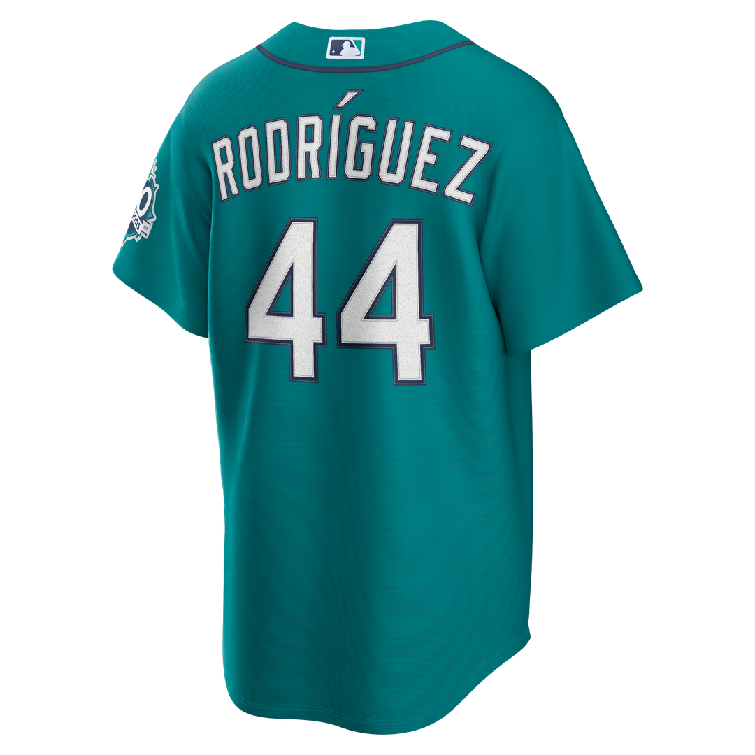 Seattle Mariners Julio Rodríguez Nike Home Stadium 50th Season Patch Jersey - White